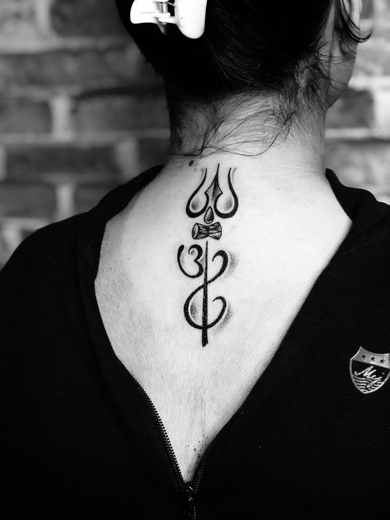 Back Tattoo of Shiva