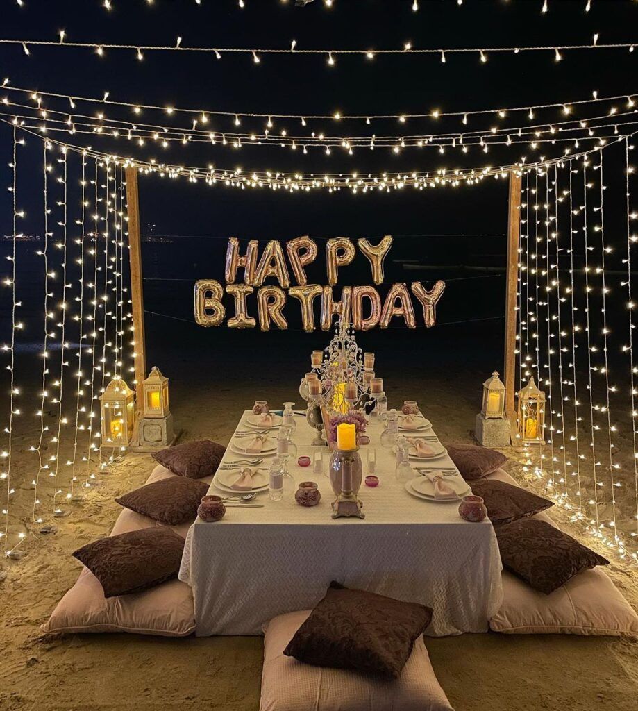 The Movie Night Birthday Decoration with Lights
