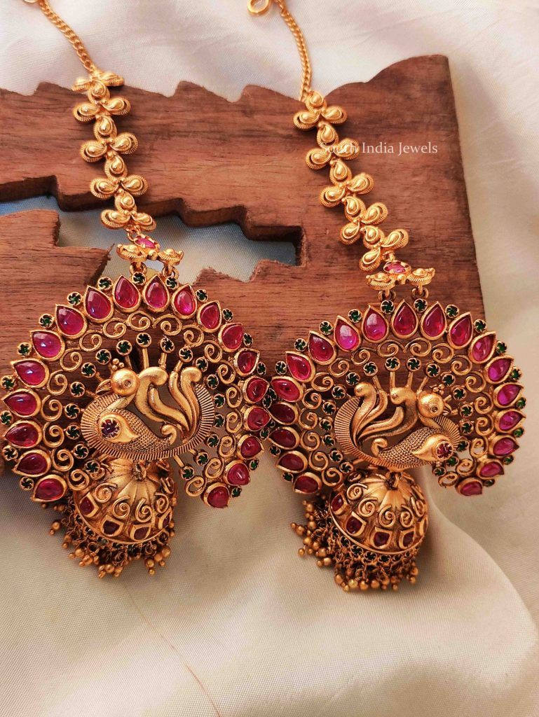 Temple Bridal Earrings Design