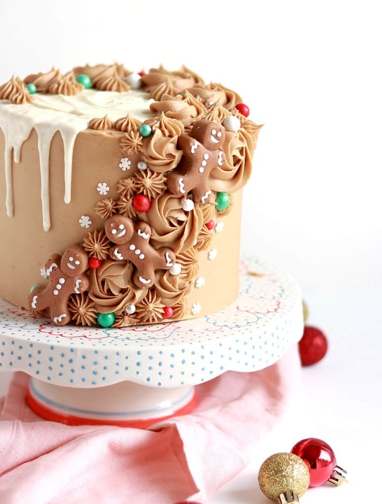 Gingerbread Christmas Cake Design