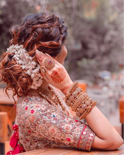 Braided Bun Gajra hairstyle