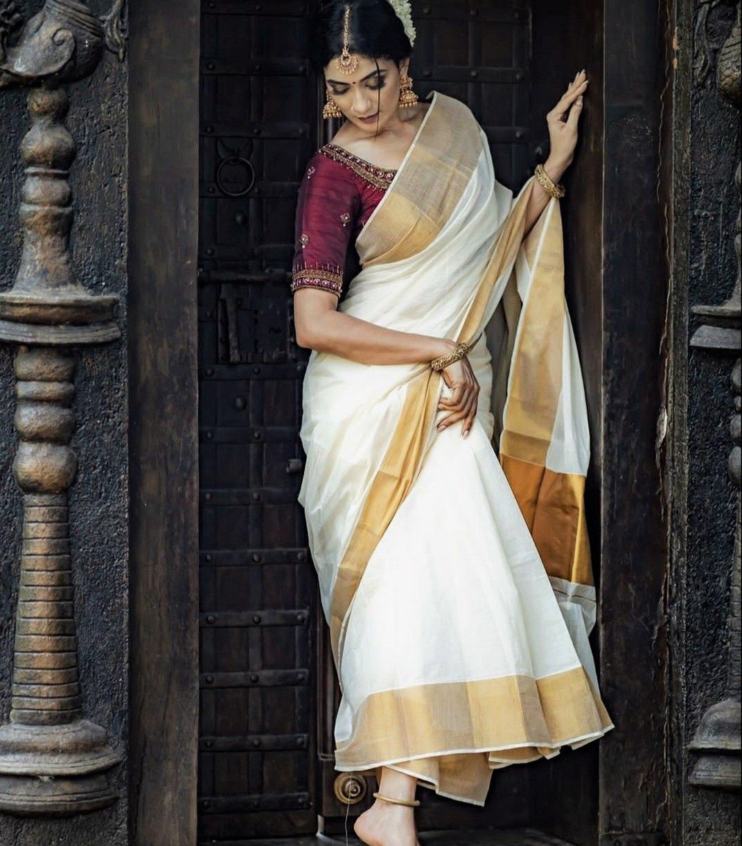 The Dual Tone Kerala Bridal Sarees ideas