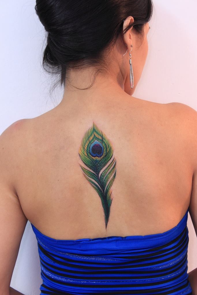 Back Mor Pankh Tattoo