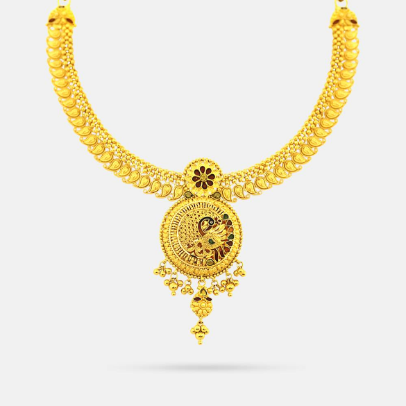 Peacock Meenakari Lalitha Jewellery