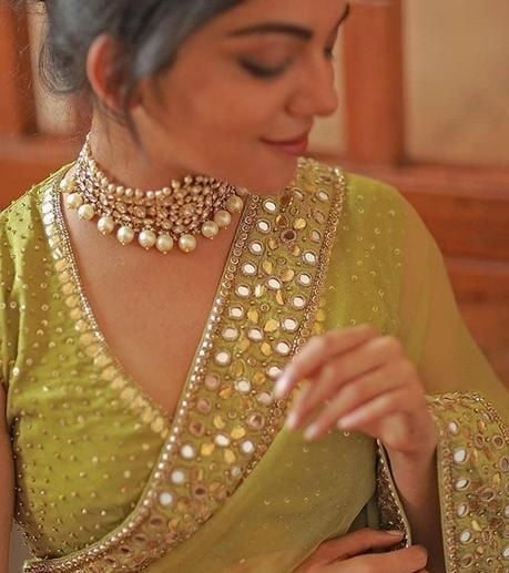 Latest Blouse Designs with Embroideries