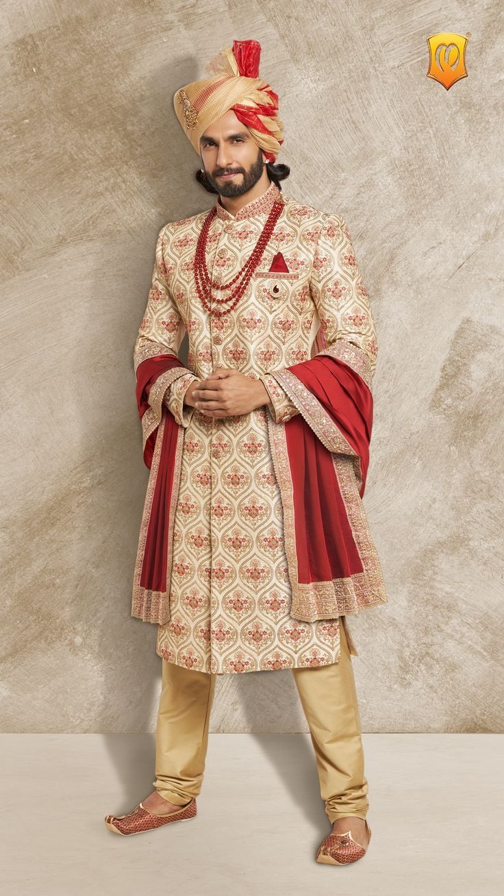 The Classic Manyavar Design Sherwani
