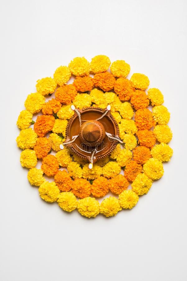 Flowers for a Simple Rangoli Designs for Home