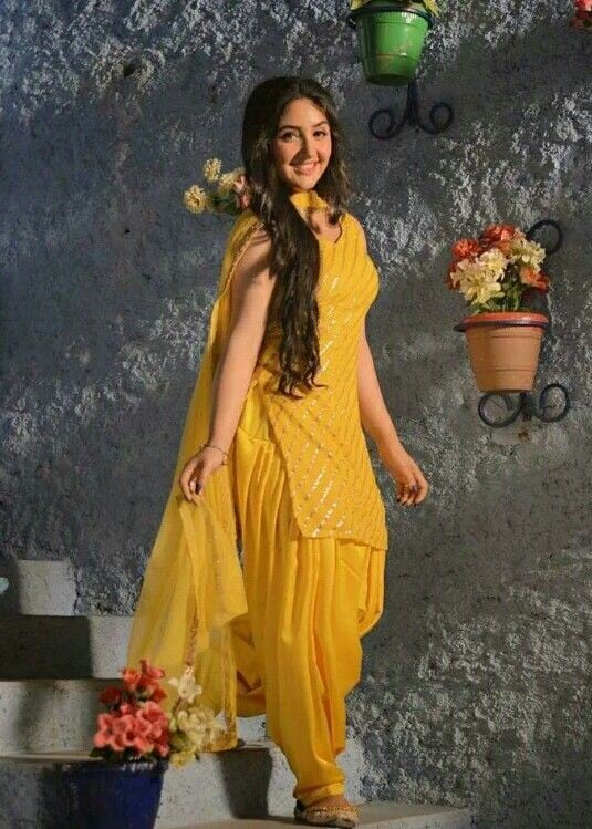 Yellow Patiala Dhoti Salwar