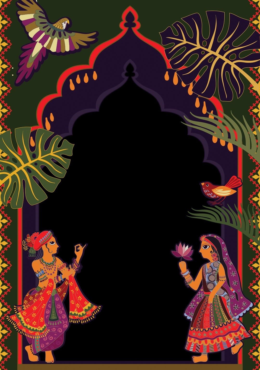 Rajasthani Royal Royal Wedding Card Backgrounds