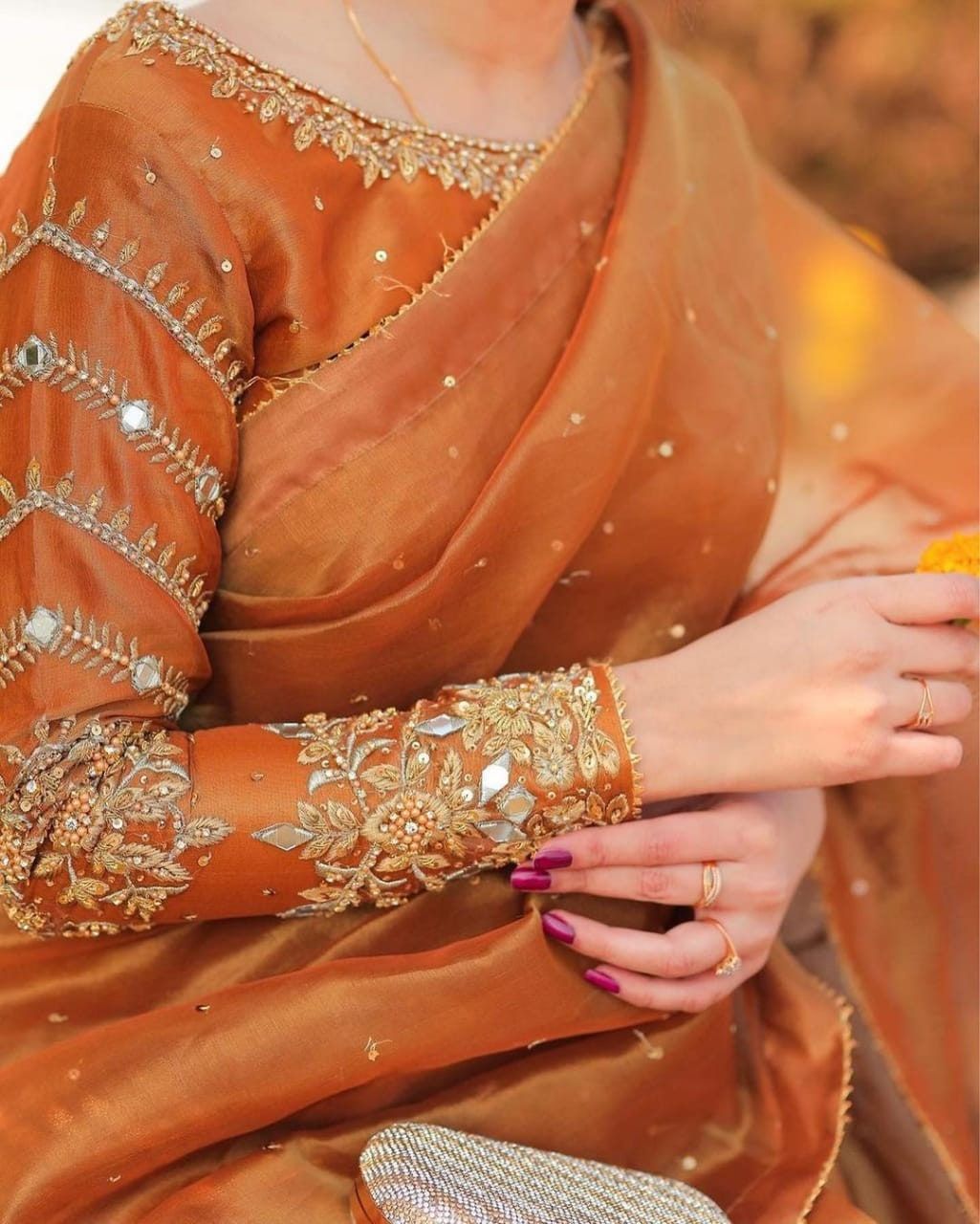 Full-Sleeve Readymade Blouse for Indian Women