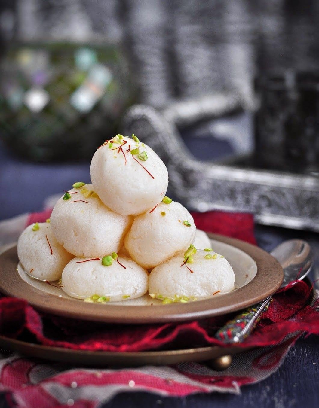 Rosogolla in Desssert for Aiburobhat Menu