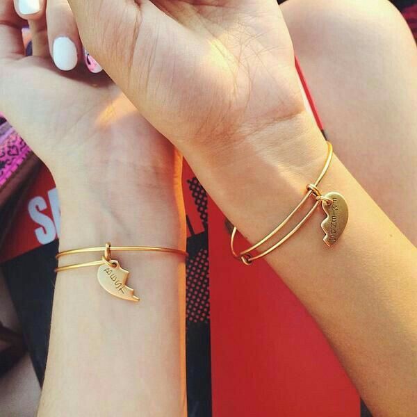 Broken Hearts Golden Couple Bracelet