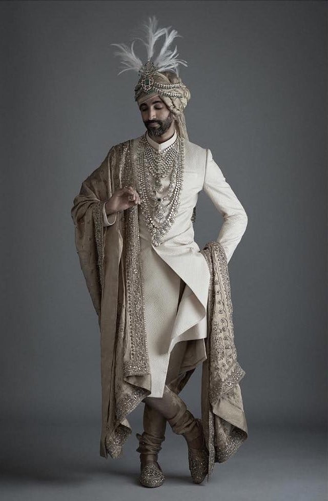 Ivory Angraksha Sabyasachi Sherwani