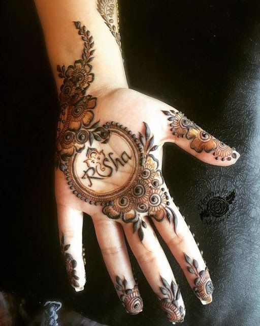 Ganesha Mehendi Design for Raksha Bandhan