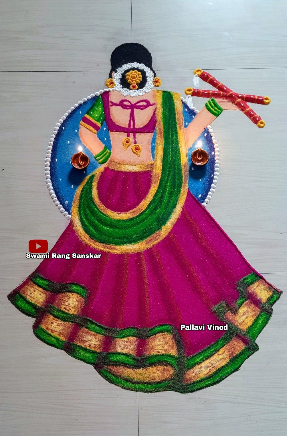 Rangoli for Navratri