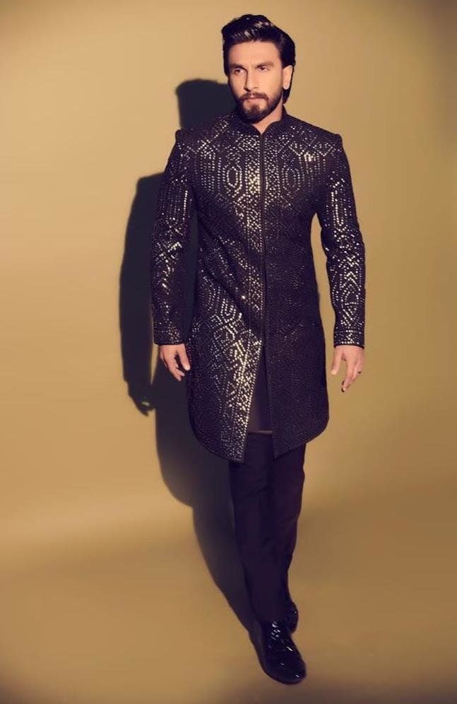 Classic Black Jodhpuri Sherwani