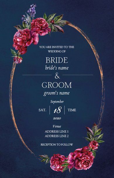 Bride and Groom Shadi Card Design