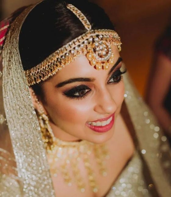 Maang Tikka in American Diamond Jewellery Set