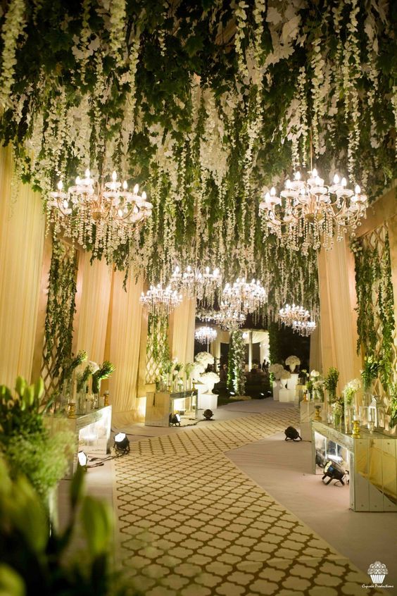White Lights Front Gate Wedding Entry Gate Decoration