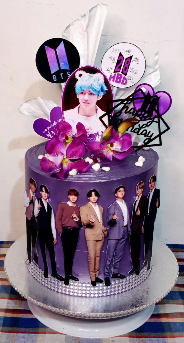 The A.R.M.Y BTS Themed Cake Idea