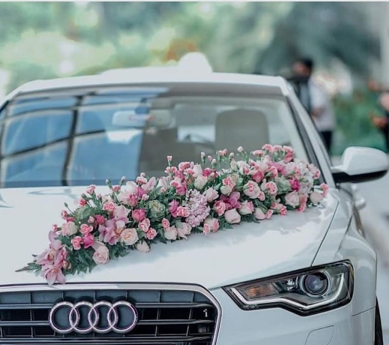 wedding car decoration