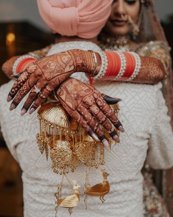 Indian Bride Henna with Arabic Designs