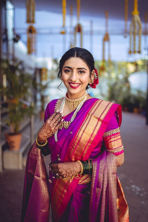 Paithani Saree for Marathi Bride