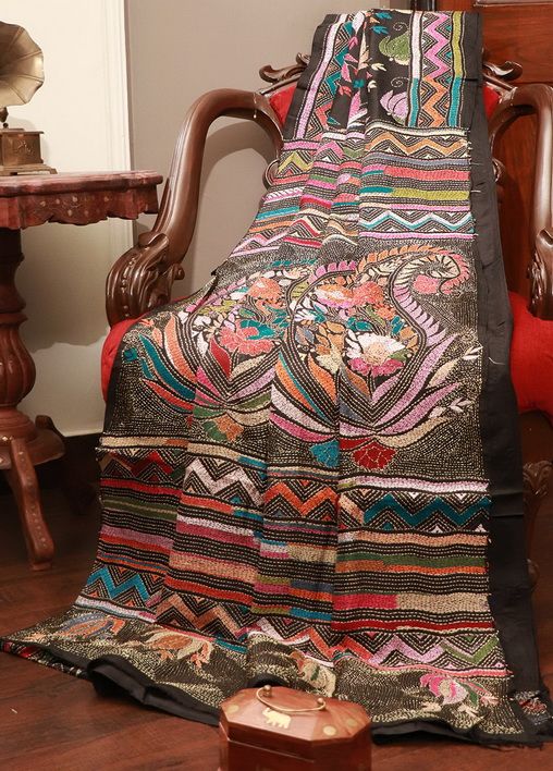 Kantha Stitch Bengali Saree
