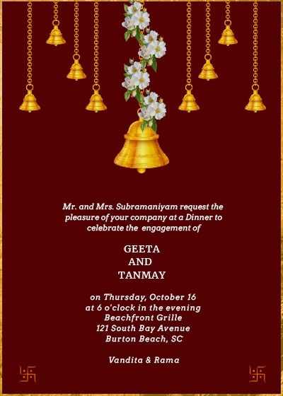 Simple Wedding Invitation Card Design