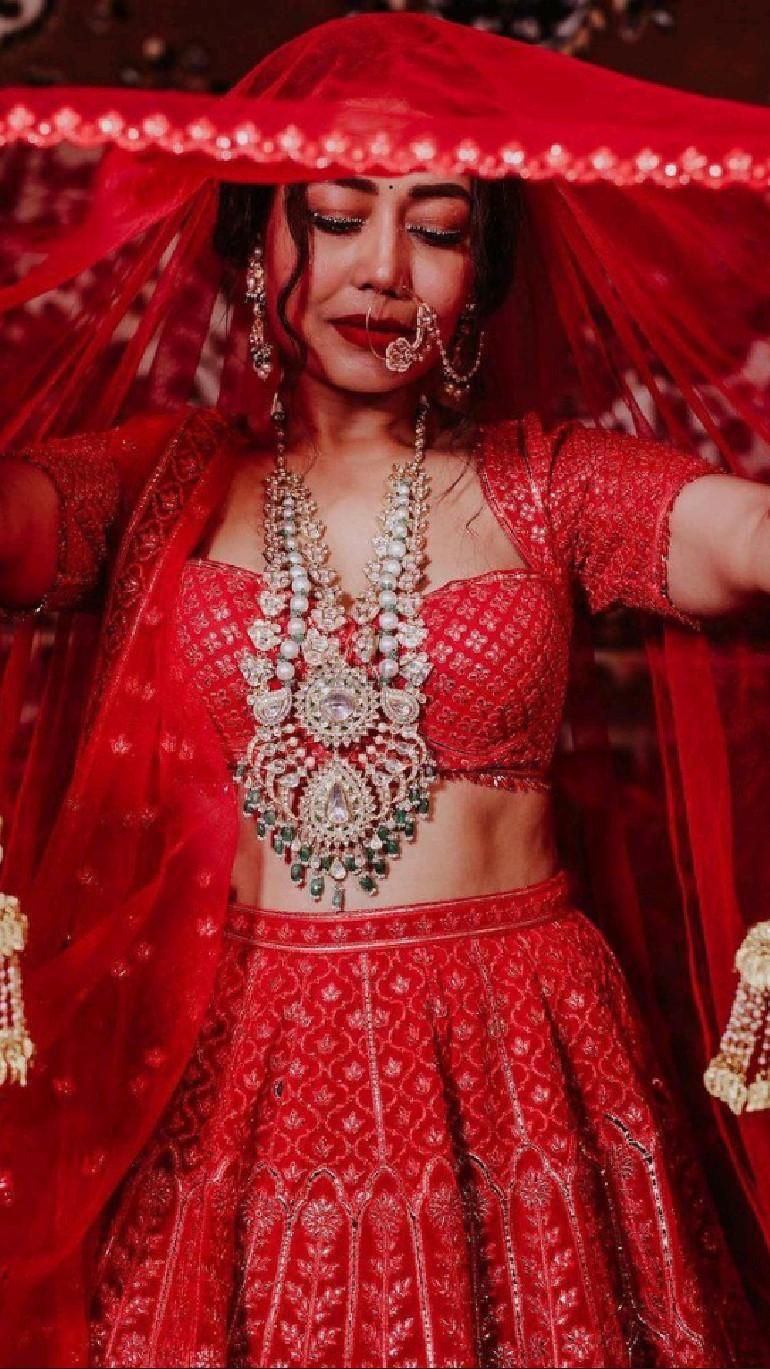 Chikankari Bridal Suits with Heavy Dupatta with Price