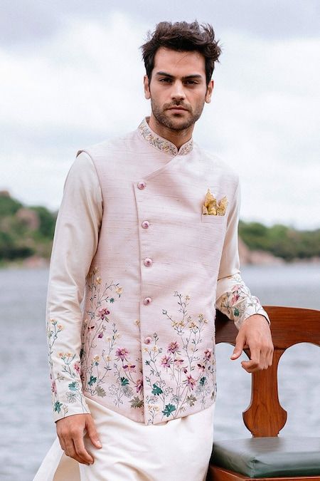 Slicked Back Hair Cut for Groom