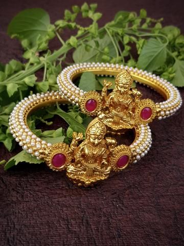 Pearl Jewellery Temple bangles