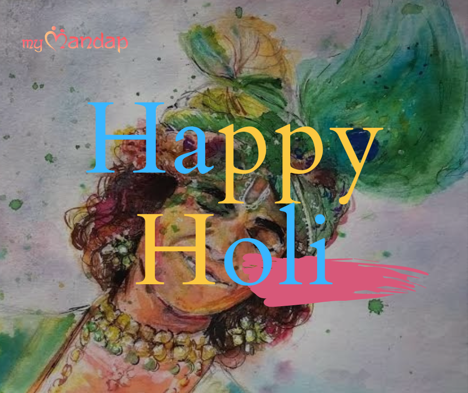 Krishna on the day of Holi