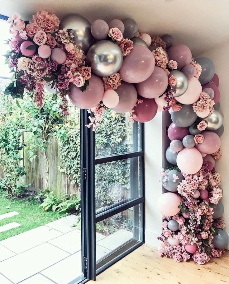 Doorway Metallic Balloon Arch Decoration