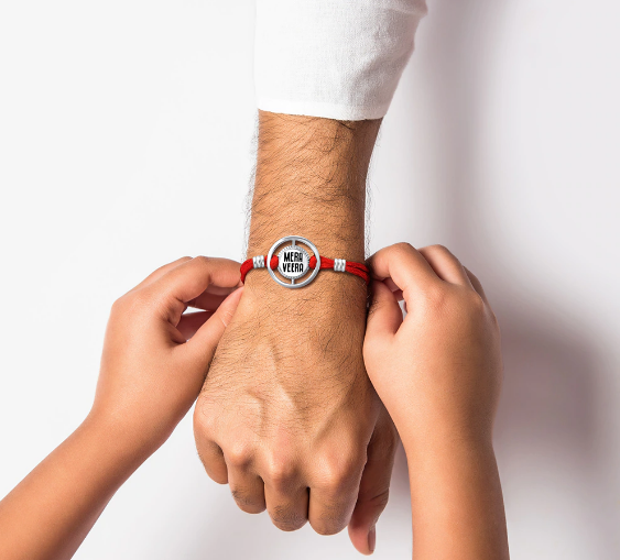 925 Silver Mera Veera Rakhi For Hero Bhai