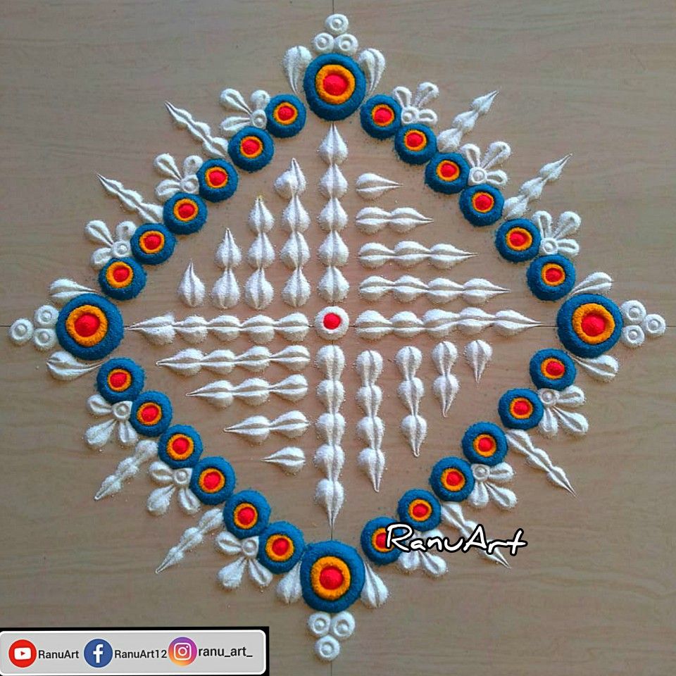 Unique and Simple Rangoli Designs for Home