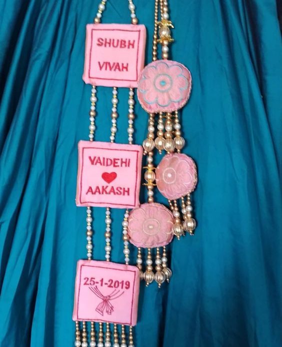 Tassel Bridal Lehenga Latkan with Name