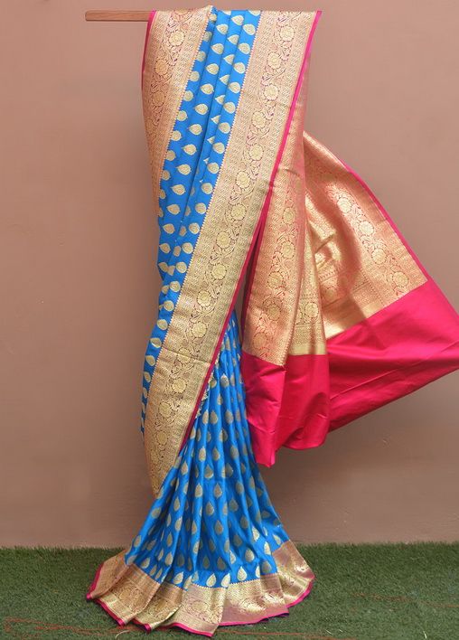 Blue Indian Silk House