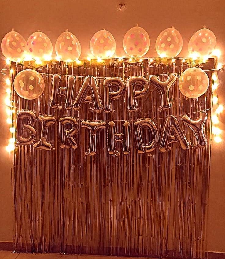 Table Runner Birthday Decoration with Lights