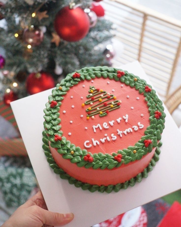 Merry Christmas Cake Design