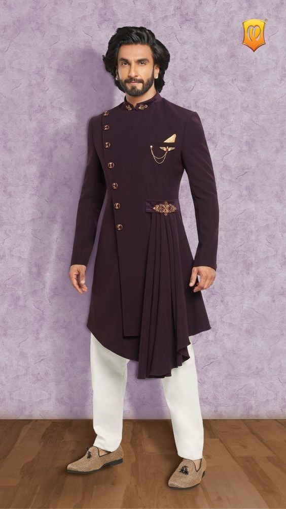 Indo-Western Wedding Kurta for Men