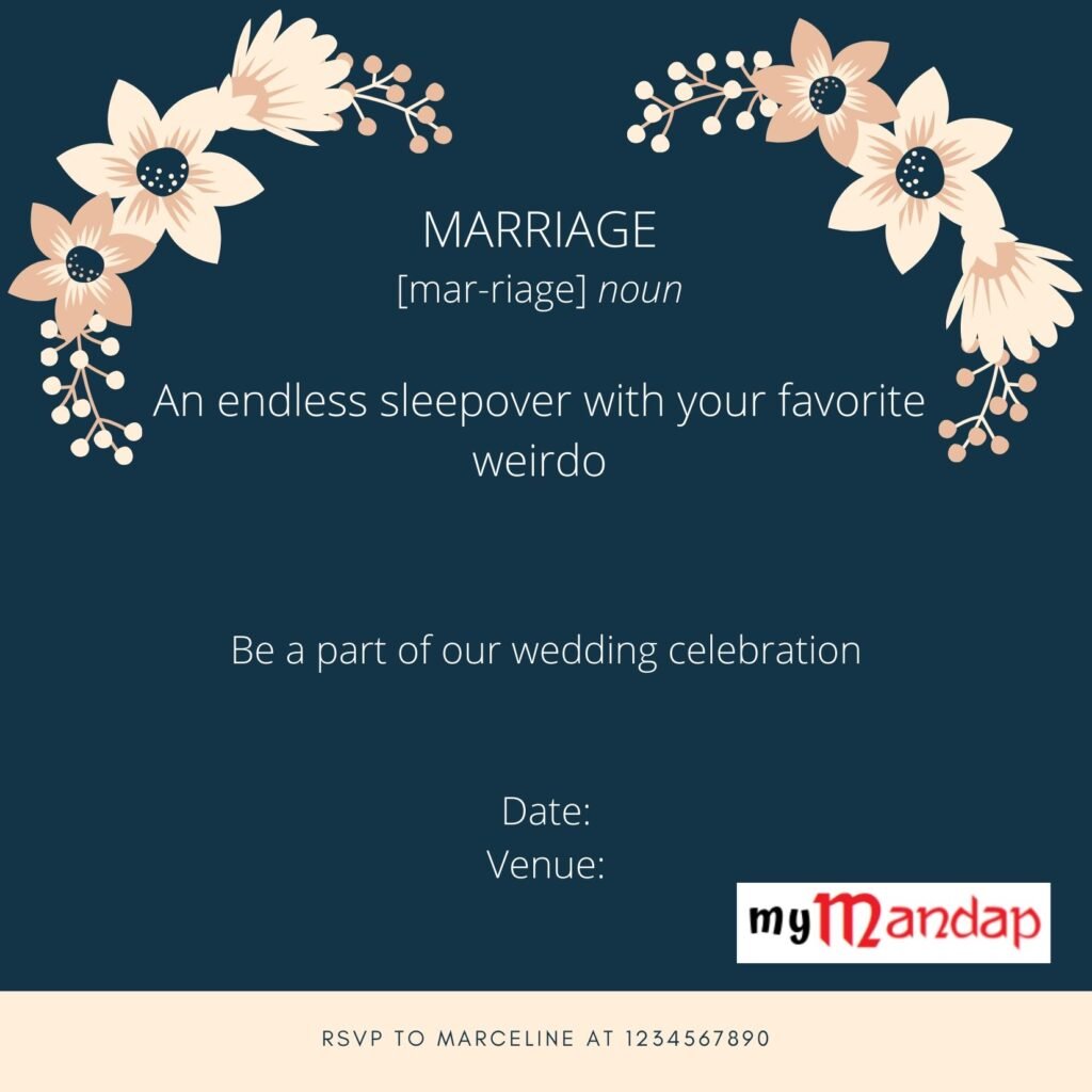 Quirky Wedding Invitation Quotes