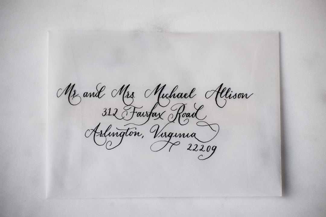 Calligraphy Wedding Invitations