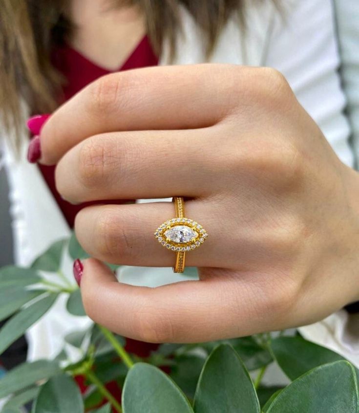 Engagement Ring in 22K Gold,marriage bridal gold ring,