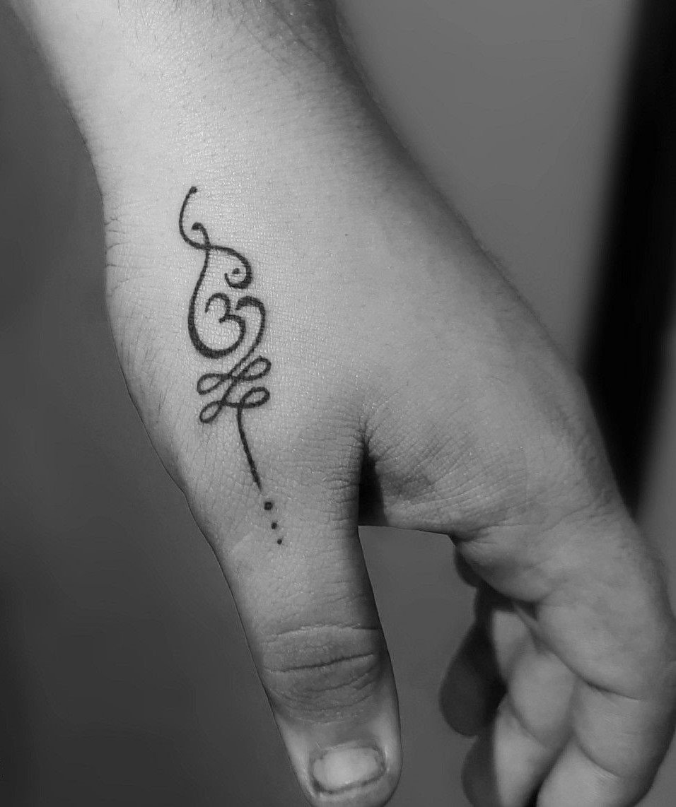 Om Trishul Tattoo