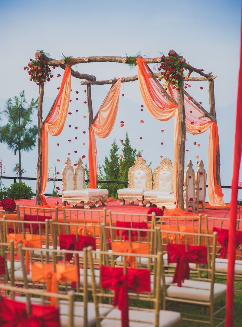 Wedding Stage Decoration with Flowers