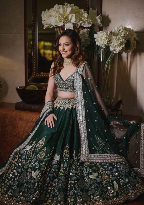 The Pista Green Bridal Lehenga