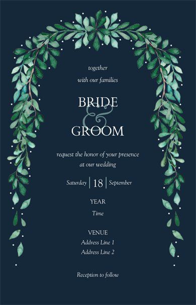 Bride and Groom Shadi Card Design