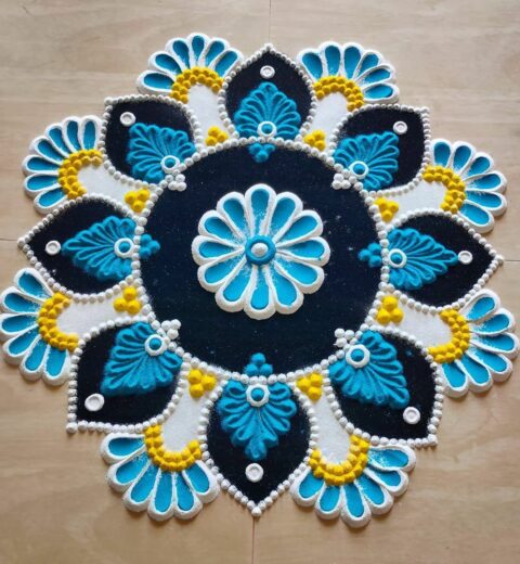 Top 10 Awesome and Easy Peacock Rangoli Designs