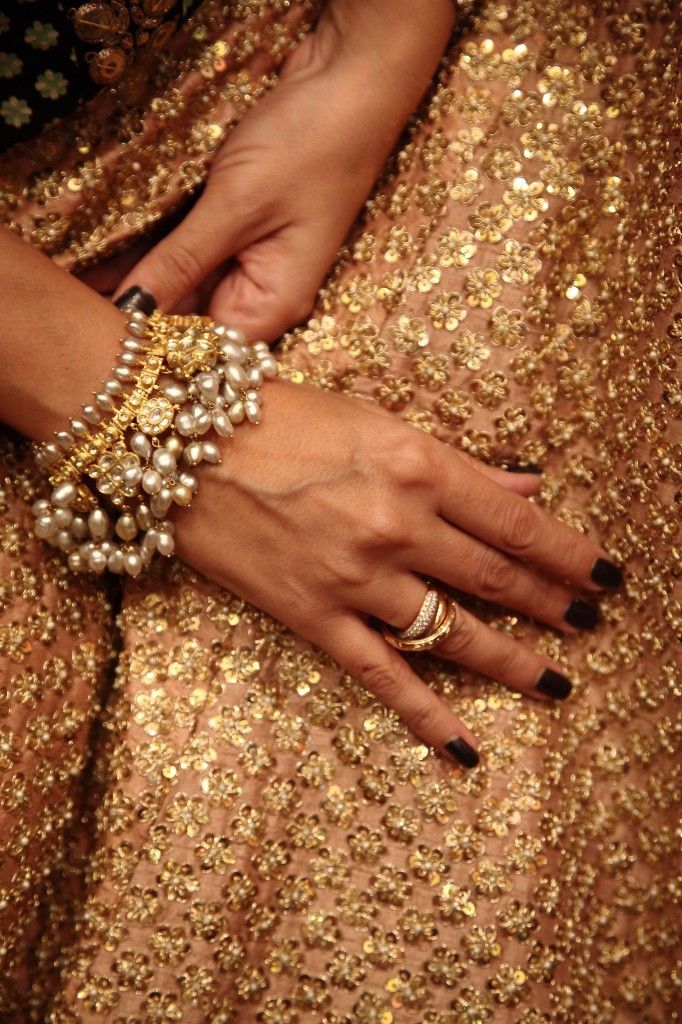 Bracelet in Kundan jewellery set